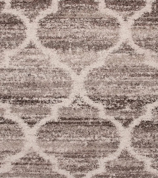 Trellis Ivory/Tan/Brown Area Rug 5x8 Default -DTYStore