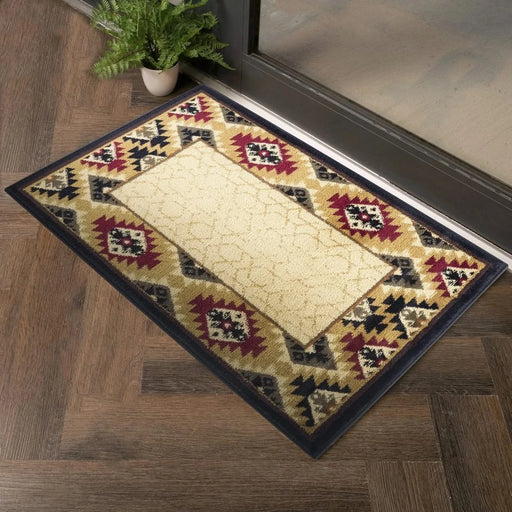 Tribes GC_YLS4007 Cream 2 ft. x 3 ft. Southwest Area Rug Default -DTYStore