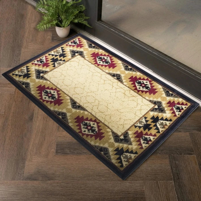 Tribes GC_YLS4007 Cream 2 ft. x 3 ft. Southwest Area Rug Default -DTYStore