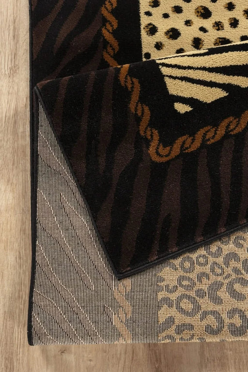 Tribes GC_YLS4012 Multi 7 ft. 10 in. x 10 ft. 3 in. Animal Print Area Rug Default -DTYStore