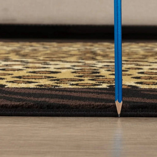 Tribes GC_YLS4014 Multi 7 ft. 10 in. x 10 ft. 3 in. Animal Print Area Rug Default -DTYStore