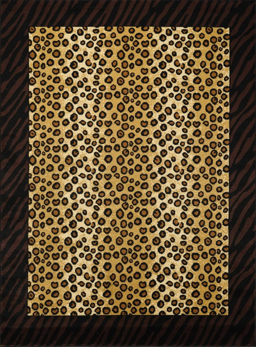 Tribes GC_YLS4014 Multi 7 ft. 10 in. x 10 ft. 3 in. Animal Print Area Rug Default -DTYStore