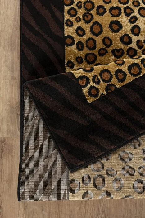 Tribes GC_YLS4014 Multi 7 ft. 10 in. x 10 ft. 3 in. Animal Print Area Rug Default -DTYStore