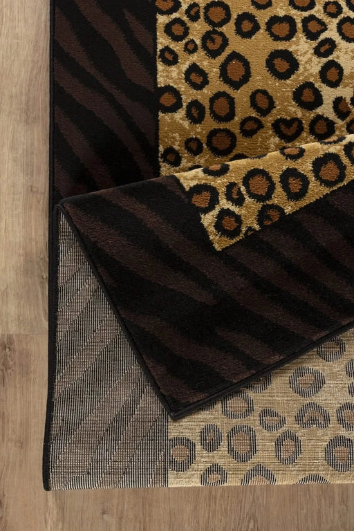 Tribes GC_YLS4014 Multi 7 ft. 10 in. x 10 ft. 3 in. Animal Print Area Rug Default -DTYStore