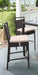 Tropez Outdoor Patio Wicker Barstool with Water Resistant Beige Fabric Cushions Default -DTYStore