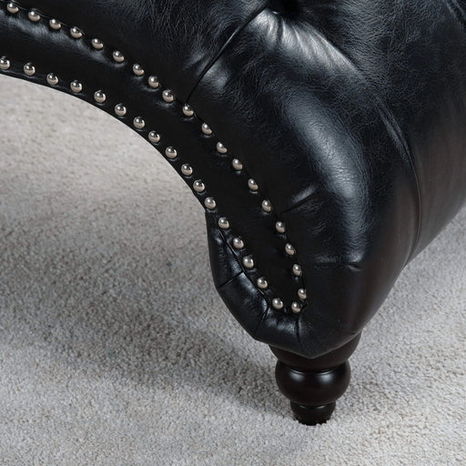 Tufted Armless Chaise Lounge Default -DTYStore