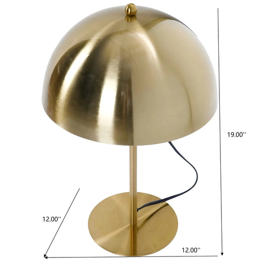 Tundra Table Lamp - Gold Outer, White Inner, Minimalist Dimmable Design for Night Stands and Desks Default -DTYStore