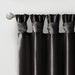 Twist Tab Lined Window Curtain Panel Black 50x120' Default -DTYStore
