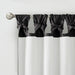 Twist Tab Lined Window Curtain Panel Black 50x120' Default -DTYStore