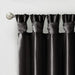 Twist Tab Lined Window Curtain Panel Black 50x95' Default -DTYStore