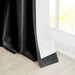 Twist Tab Lined Window Curtain Panel Black 50x95' Default -DTYStore