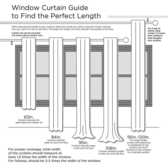 Twist Tab Lined Window Curtain Panel Bronze 50x120' - DTY Store