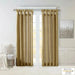 Twist Tab Lined Window Curtain Panel Bronze 50x120' - DTY Store
