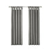 Twist Tab Lined Window Curtain Panel Charcoal 50x108' - DTY Store