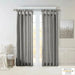 Twist Tab Lined Window Curtain Panel Charcoal 50x108' - DTY Store