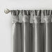 Twist Tab Lined Window Curtain Panel Charcoal 50x108' - DTY Store