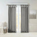 Twist Tab Lined Window Curtain Panel Charcoal 50x108' - DTY Store