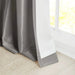 Twist Tab Lined Window Curtain Panel Charcoal 50x120' Default -DTYStore