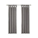 Twist Tab Lined Window Curtain Panel Charcoal 50x120' Default -DTYStore