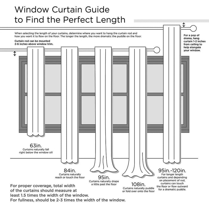 Twist Tab Lined Window Curtain Panel Dusty Aqua 50x120'- DTY Store