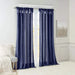 Twist Tab Lined Window Curtain Panel Navy 50x108' Default -DTYStore