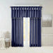 Twist Tab Lined Window Curtain Panel Navy 50x120' - DTY Store