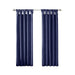 Twist Tab Lined Window Curtain Panel Navy 50x120'- DTY Store