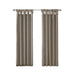 Twist Tab Lined Window Curtain Panel Pewter 50x84' Default -DTYStore