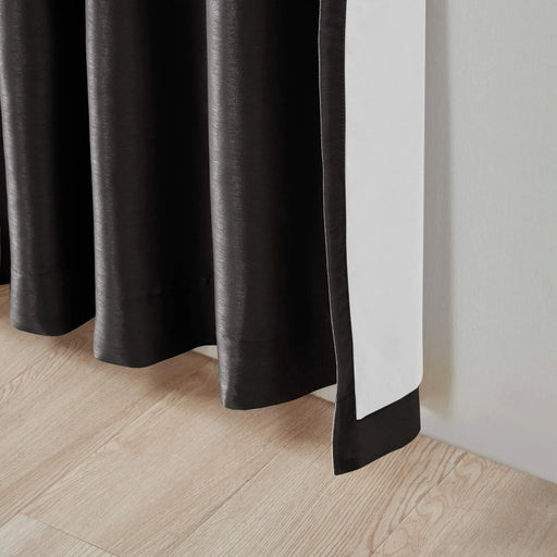 Twist Tab Total Blackout Window Curtain Panel Black 50x95' Blackout Default -DTYStore