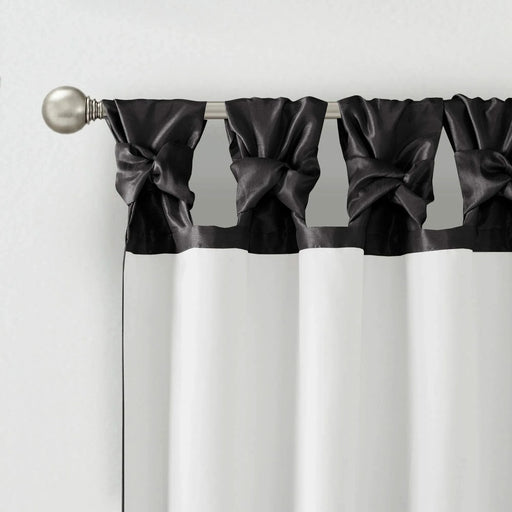 Twist Tab Total Blackout Window Curtain Panel Black 50x95' Blackout Default -DTYStore