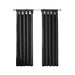Twist Tab Total Blackout Window Curtain Panel Black 50x95' Blackout Default -DTYStore