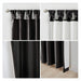 Twist Tab Total Blackout Window Curtain Panel Black 50x95' Blackout Default -DTYStore