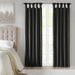 Twist Tab Total Blackout Window Curtain Panel Black 50x95' Blackout Default -DTYStore