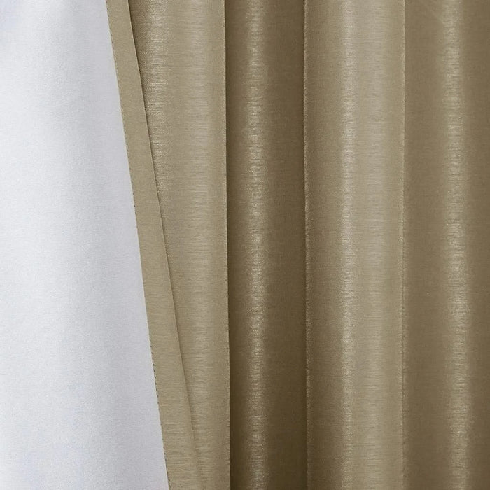 Twist Tab Total Blackout Window Curtain Panel Bronze 50x95' Blackout Default -DTYStore