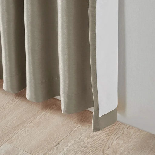 Twist Tab Total Blackout Window Curtain Panel Pewter 50x84' Blackout Default -DTYStore