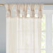 Twisted Tab Voile Sheer Window Pair Default -DTYStore