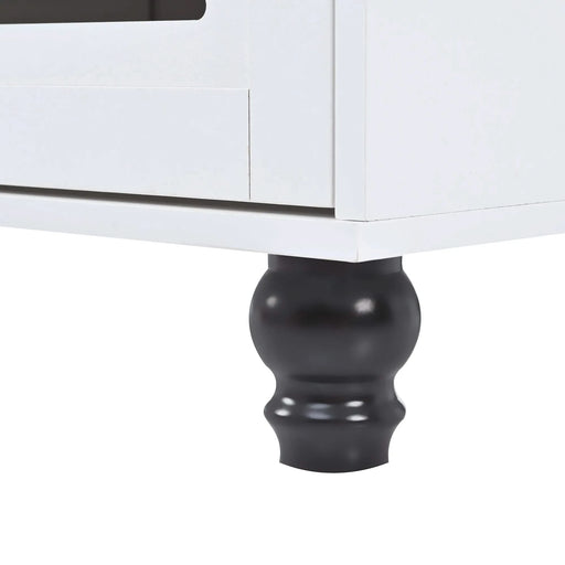 U-Can 5-in-1 Entryway Bench with Shutter-shaped doors, Coat Rack, Cushion and 4 Sturdy Hooks, 47.2'' Wide Hall Tree with Storage Bench for Hallway, Entryway, Living Room Default -DTYStore