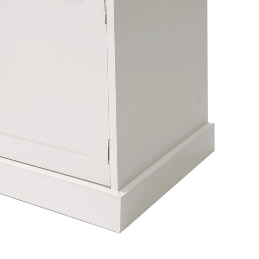 U-Can Hall Tree with 3 Hooks , Coat Hanger, Entryway Bench, Storage Bench, 3-in-1 Design, 47.2INCH, for Entrance, Hallway (White) Default -DTYStore