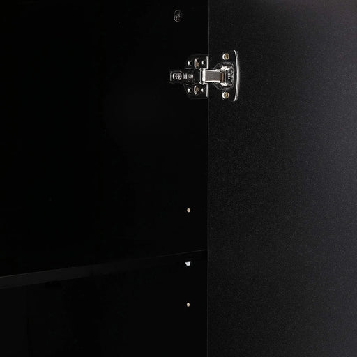 U-Can TV Stand for TVs up to 65 Inches, Modern Entertainment Center Media Console Cabinet with 2 Spacious Storage Space, Solid Wood Legs for Living room Default -DTYStore