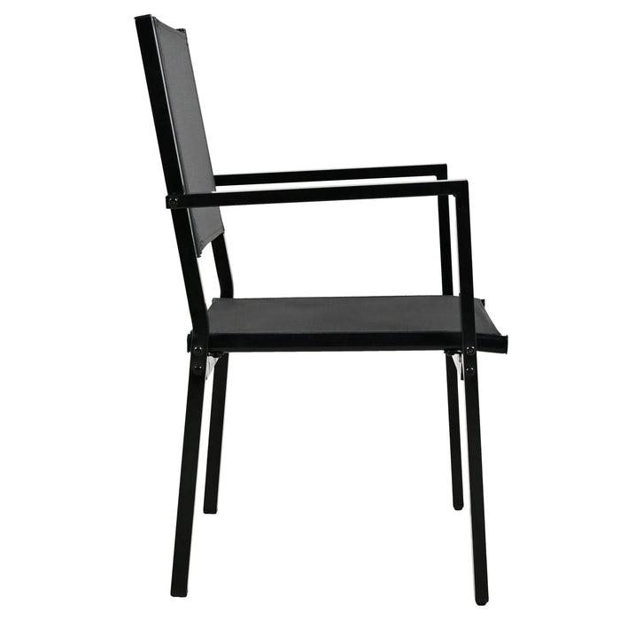 U-Style High-quality Steel Outdoor Table and Chair Set, Suitable for Patio, Balcony, Backyard. Default -DTYStore