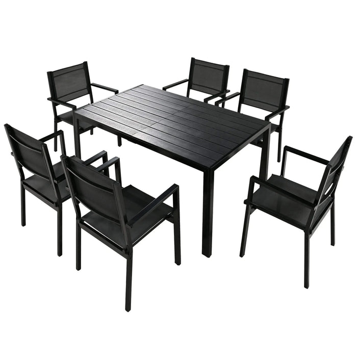 U-Style High-quality Steel Outdoor Table and Chair Set, Suitable for Patio, Balcony, Backyard. Default -DTYStore