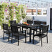 U-Style High-quality Steel Outdoor Table and Chair Set, Suitable for Patio, Balcony, Backyard. Default -DTYStore