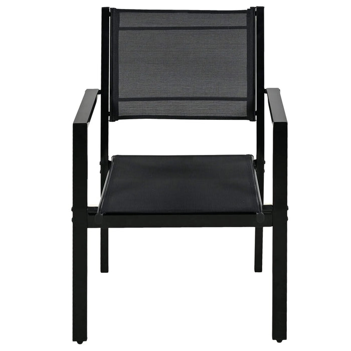 U-Style High-quality Steel Outdoor Table and Chair Set, Suitable for Patio, Balcony, Backyard. Default -DTYStore