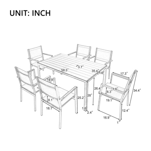 U-Style High-quality Steel Outdoor Table and Chair Set, Suitable for Patio, Balcony, Backyard. Default -DTYStore