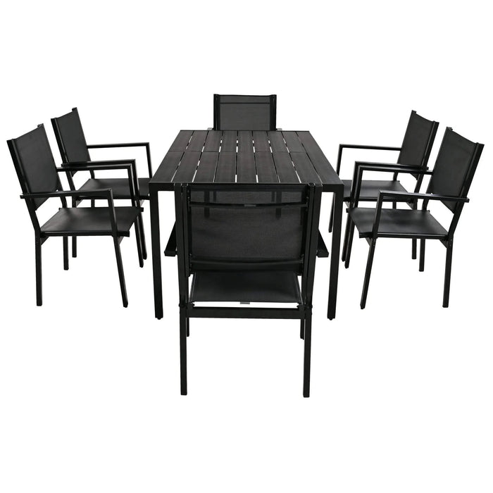 U-Style High-quality Steel Outdoor Table and Chair Set, Suitable for Patio, Balcony, Backyard. Default -DTYStore