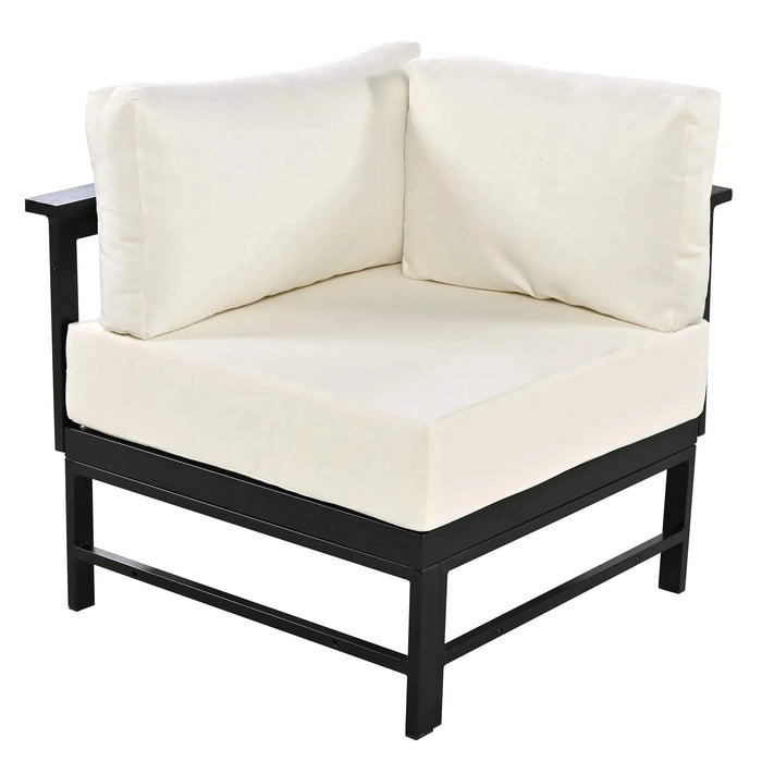 U-shaped multi-person outdoor sofa set, suitable for gardens, backyards, and balconies. Default -DTYStore