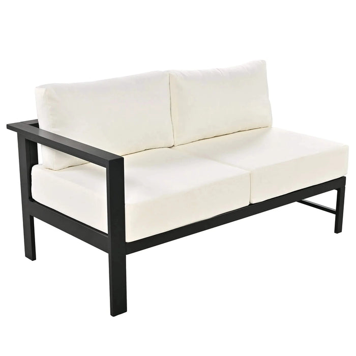 U-shaped multi-person outdoor sofa set, suitable for gardens, backyards, and balconies. Default -DTYStore