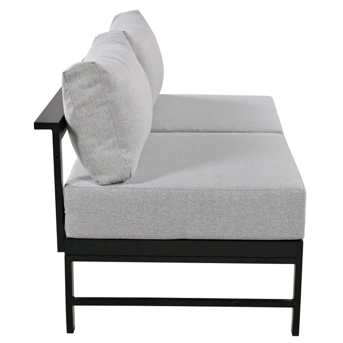 U-shaped multi-person outdoor sofa set, suitable for gardens, backyards, and balconies. Default -DTYStore