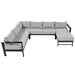 U-shaped multi-person outdoor sofa set, suitable for gardens, backyards, and balconies. Default -DTYStore