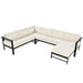 U-shaped multi-person outdoor sofa set, suitable for gardens, backyards, and balconies. Default -DTYStore